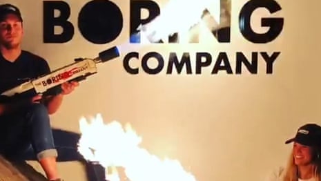 'Boring' flamethrowers advertised on Elon Musk's Instagram account – video 