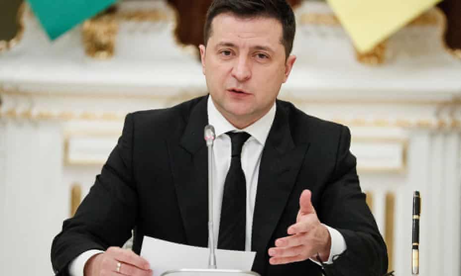 Ukraine’s president, Volodymyr Zelenskiy
