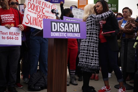 A protest in favour of gun control
