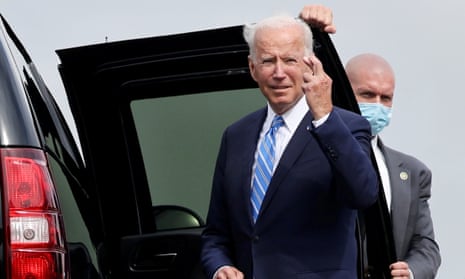 Biden in Chicago earlier this month. The president’s ambitious climate agenda has so far been whittled down by a recalcitrant Congress.