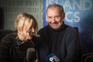 Lauren Laverne and Bob Mortimer in the Desert Island Discs studio.