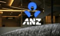 The ANZ Bank logo at one of its branches in Sydney.