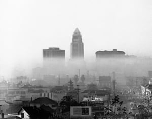 Los Angeles on one of its frequent smoggy days in 1958.
