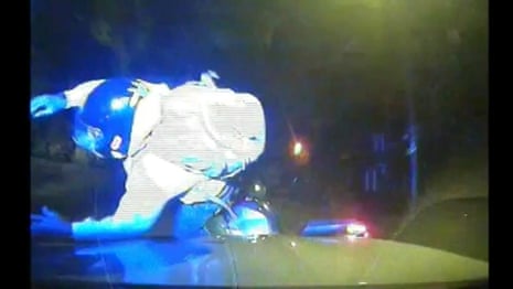 Met police knock suspects off mopeds in new tactic – dashcam video