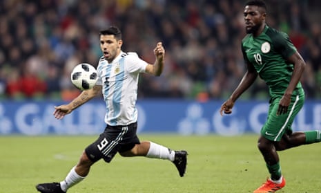 Sergio Agüero scored against Nigeria but later fainted in the dressing room