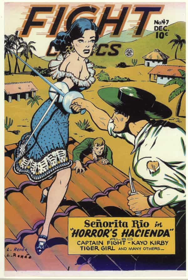 Lily Renée - Miss Rio comic strip from Fight Comics, December 1944