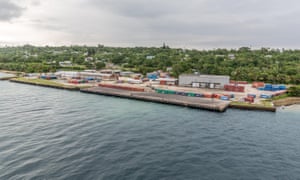 Wharf development at Luganville on Espiritu Santo, Vanuatu