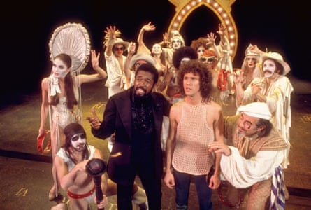 Ben Vereen (Leading Player) and John Rubinstein (Pippin) in the original Broadway production