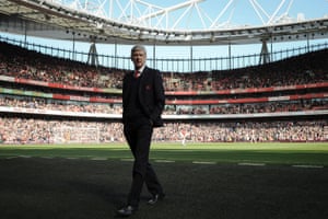 Arsene Wenger during an FA Cup game at the Emirates in 2016.