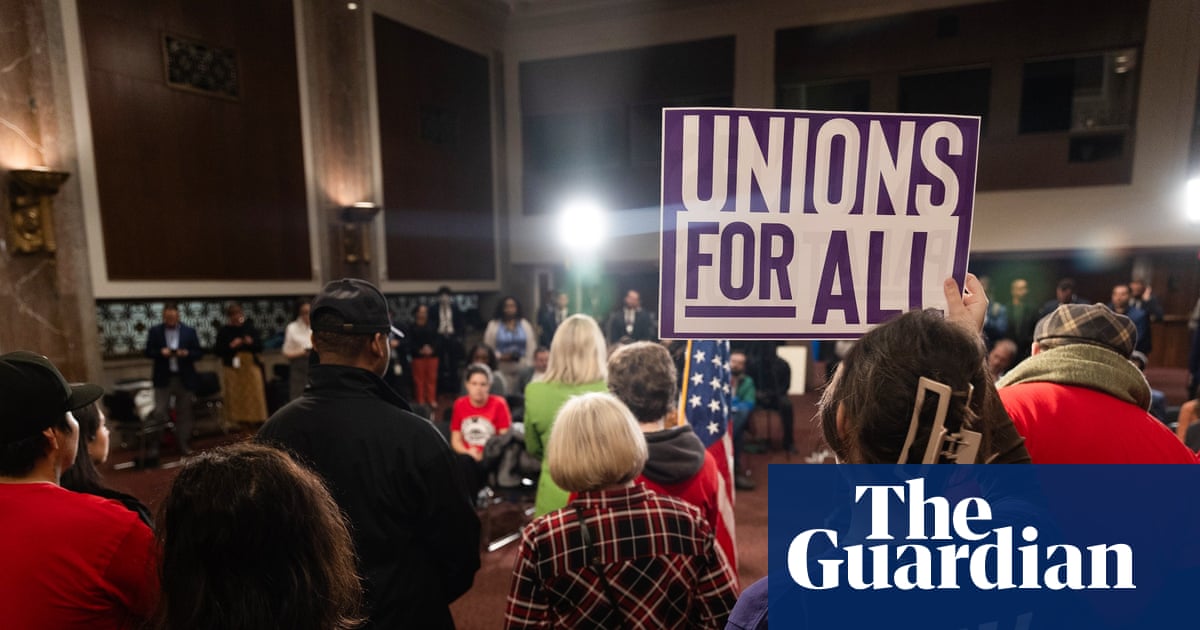 US union membership declining in ‘right-to-work’ states, report reveals | US unions