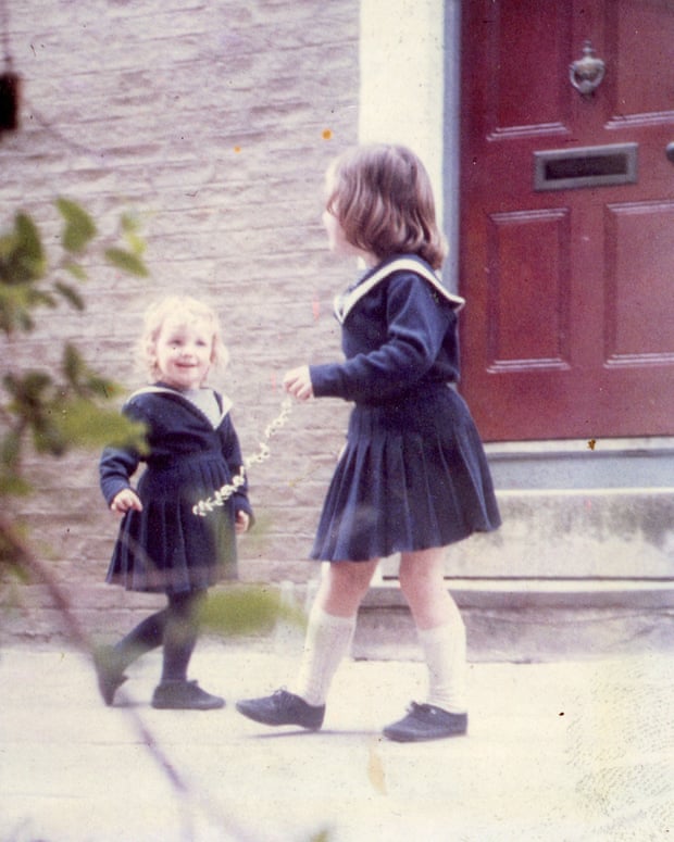 Bee Wilson (left) and her sister, aged two and four.
