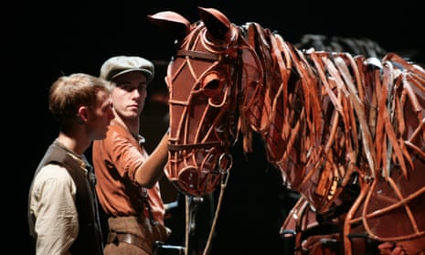 ‘It’s just waiting for the right hands’ … Toby Olié controls the star of War Horse.