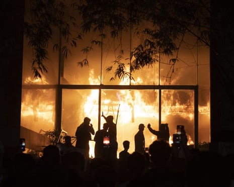 Protesters in Bangladesh react to news of Sharif Osman Hadi's death.