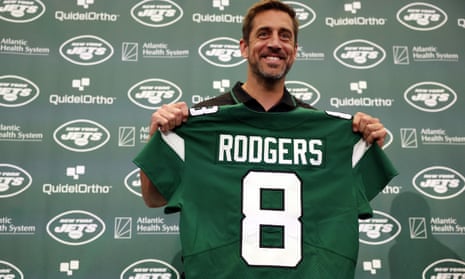 Aaron Rodgers: ‘I’m excited about the new adventure here in New York’.