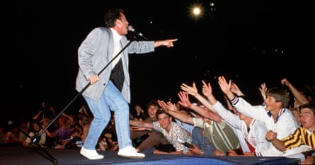 Billy Joel performing in Moscow in 1987.
