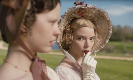 Mia Goth (left) as Harriet Smith and Anya Taylor-Joy as Emma Woodhouse in Emma.