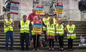 HMRC cleaners picketing in Liverpool