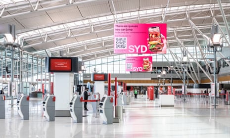 Sydney airport was quiet on Wednesday as states and territories imposed border restrictions in response to rising Covid case numbers, and NSW banned travel outside of metropolitan Sydney