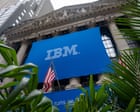 IBM loses quarter of its value as tech giant’s shares plunge and profits falter