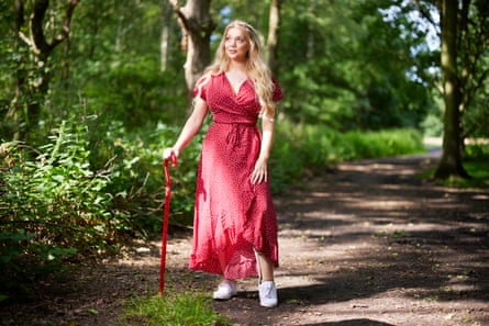 Lucy Dawson in a country park in Lincolnshire