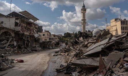 Ruined buildings in Nabatieh