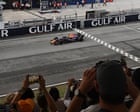 Max Verstappen wins his first race of season at Bahrain GP after rain delay causes chaos – as it happened