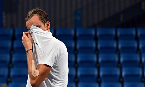 Daniil Medvedev needed two medical timeouts in his men’s singles quarter-final