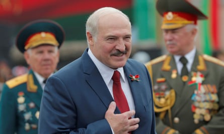 President Lukashenko at the Independence Day celebrations in Minsk.