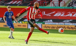 David McGoldrick scores the second of his two goals against Chelsea in July