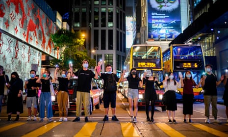 Hong Kong human chain