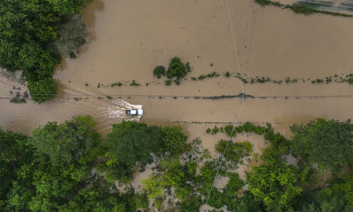 Breathitt County, Kentucky, late last month. Kentucky Gov. Andy Beshear says it’s some of the worst flooding in state history.