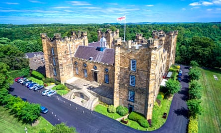 Aerial view of Lumley Castle, Chester le Street, Durham