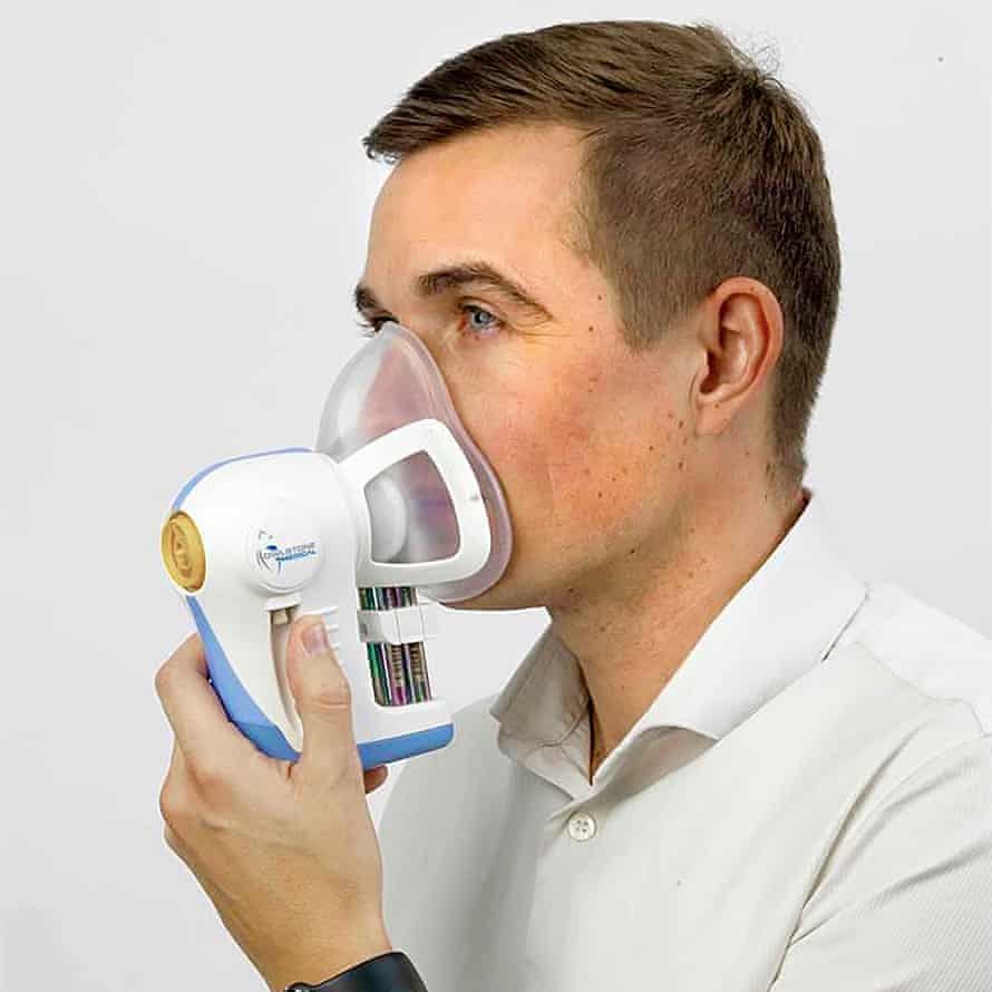 A cancer breathalyser made by Owlstone Medical.