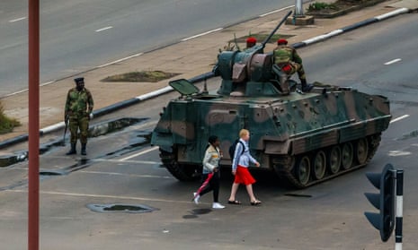 Troops in Harare