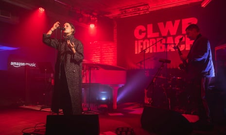 Singer Cate Le Bon performs at Clwb Ifor Bach in Cardiff in a fundraiser for UK music venues, which could see a slump of 85% in revenues this year.