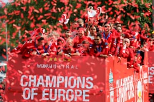 Liverpool Bring Home Champions League Trophy In Pictures Uk News The Guardian