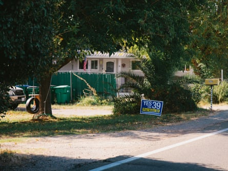 Road sign outside house
