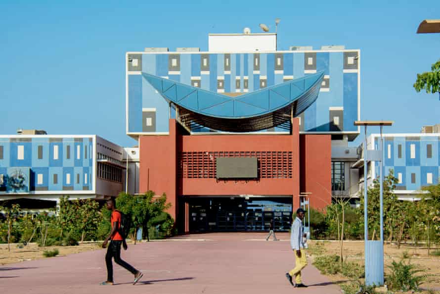 Forceful geometry … the library at Cheikh Anta Diop University in Dakar.