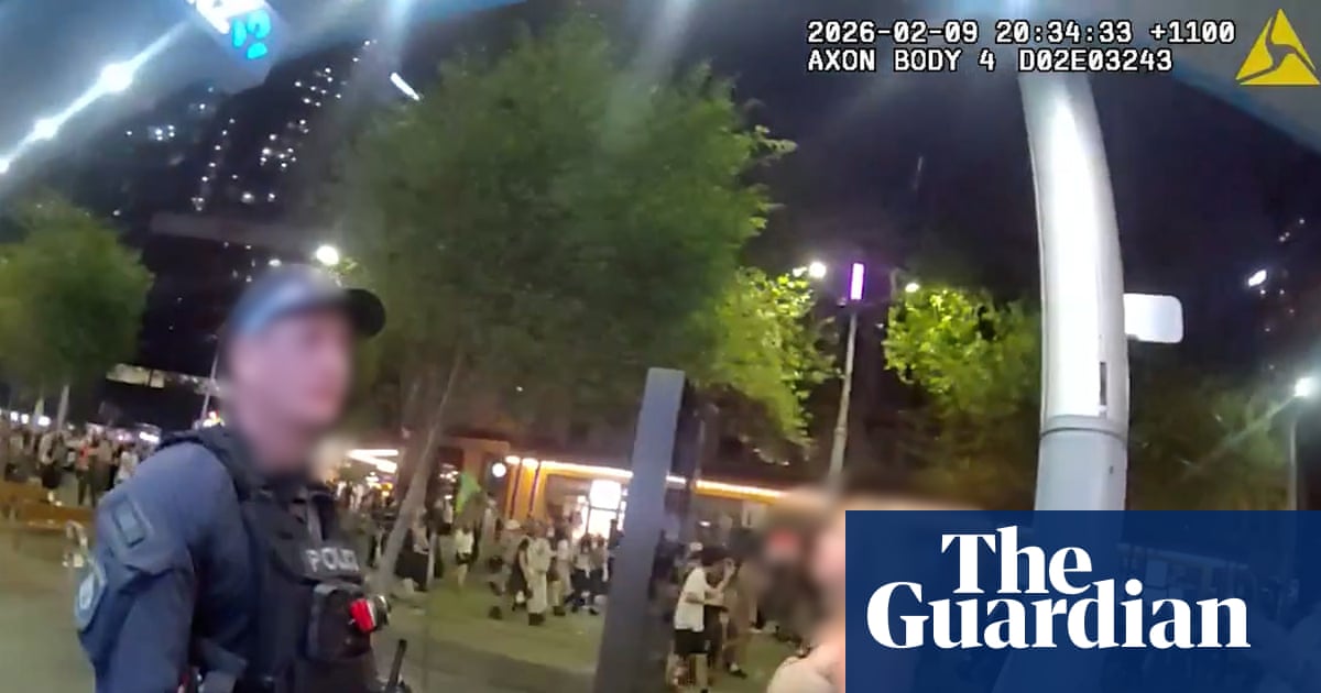 Footage of police officer boasting about punching Sydney anti-Herzog protester raises questions about conduct