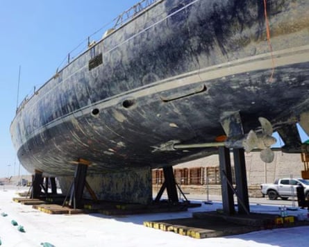 Bayesian exterior after the superyacht was raised on 27 June, 2025