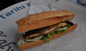 A fried fish sandwich, which according to local lore have been sold in Eminönü since the 1800s.