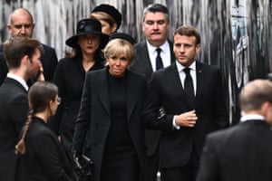 President Emmanuel Macron of France and his wife, Brigitte