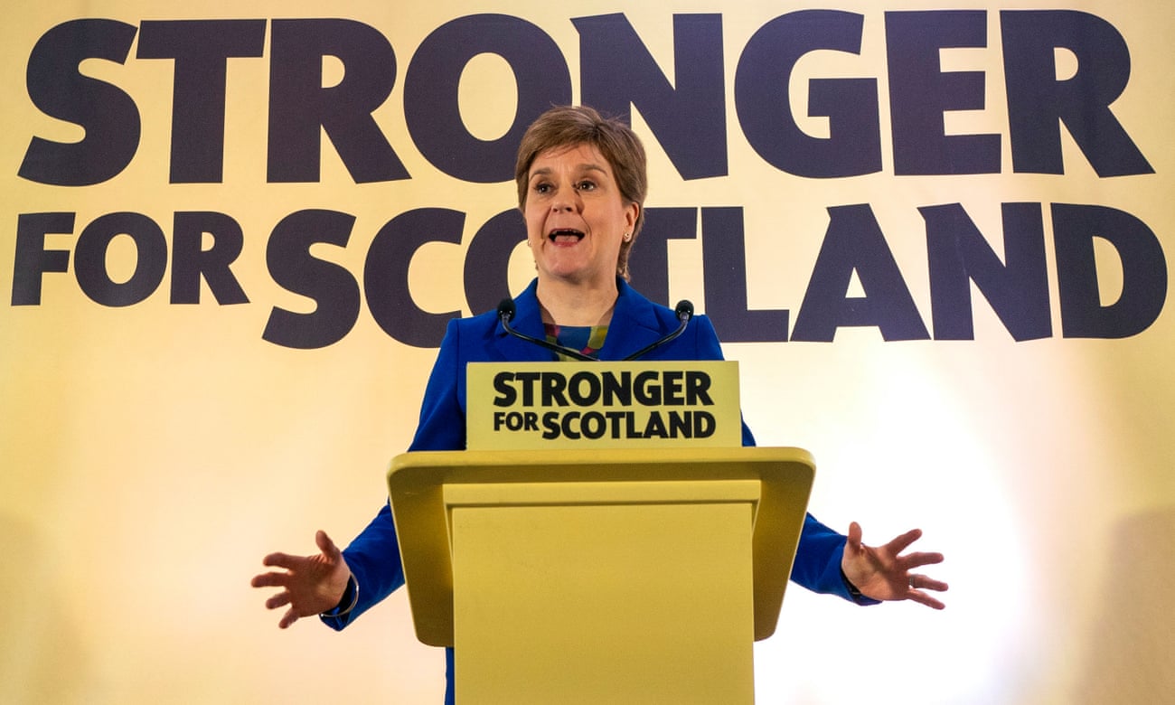 Nicola Sturgeon issuing a statement at the Apex Grassmarket Hotel in Edinburgh following the decision by judges at the UK Supreme Court in London that the Scottish Parliament does not have the power to hold a second referendum on independence.