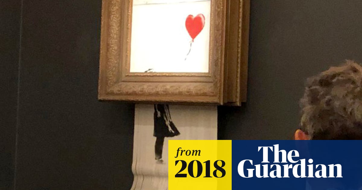 Banksy artwork self-destructs after selling at auction for £1m – video