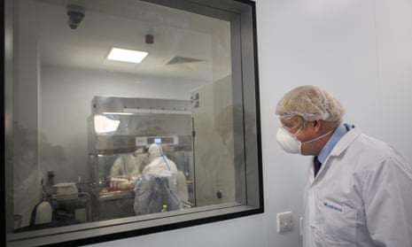‘For once, he makes a brag that is true’: Boris Johnson in a laboratory in Scotland