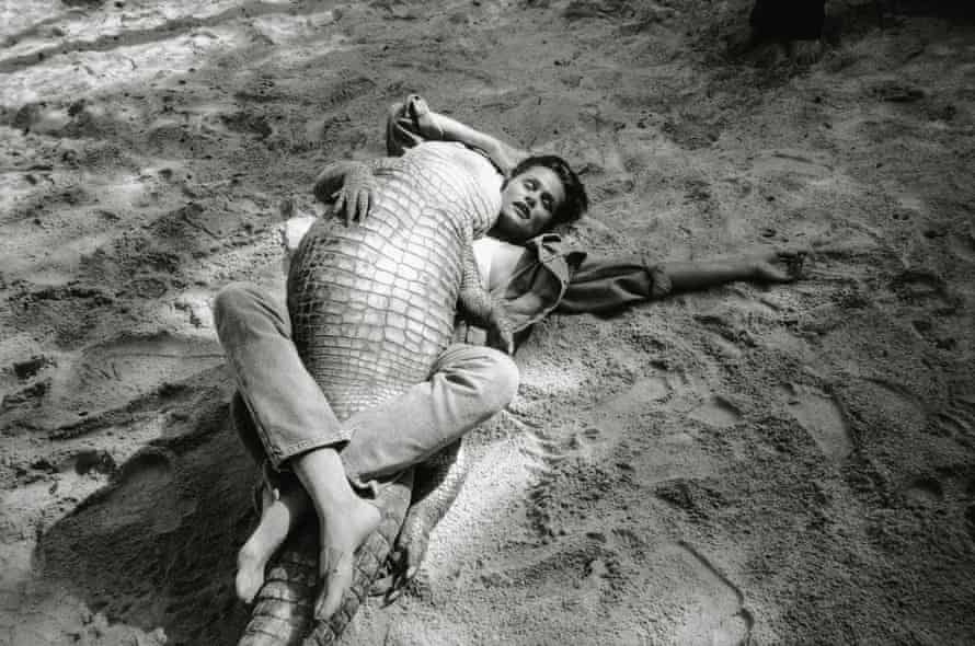 ‘Perverse tableaux’: Lauren Hutton, Miami, 1989, from Helmut Newton’s Legacy