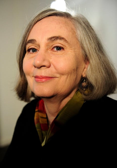 Author Marilynne Robinson smiles at a book event