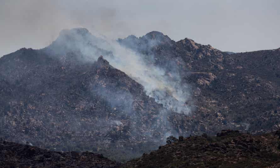 The Telegraph fire burns 10 June 2021 in Globe, Arizona.