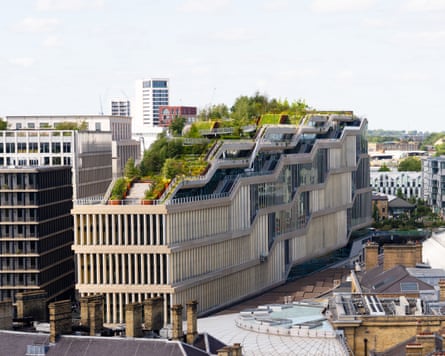 Aerial view of Google’s new office.