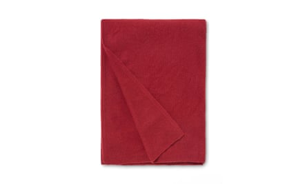 John Lewis The Ultimate Collection cashmere Throw, Berry Red